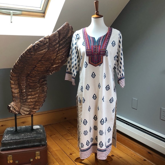 Salwar Kameez Dresses & Skirts - *Set* Cotton Boho Indian Festival Dress